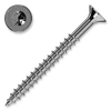 Spanplattenschraube 5x70, Senkkopf, TX 25, weiss verzinkt, Teilgewinde