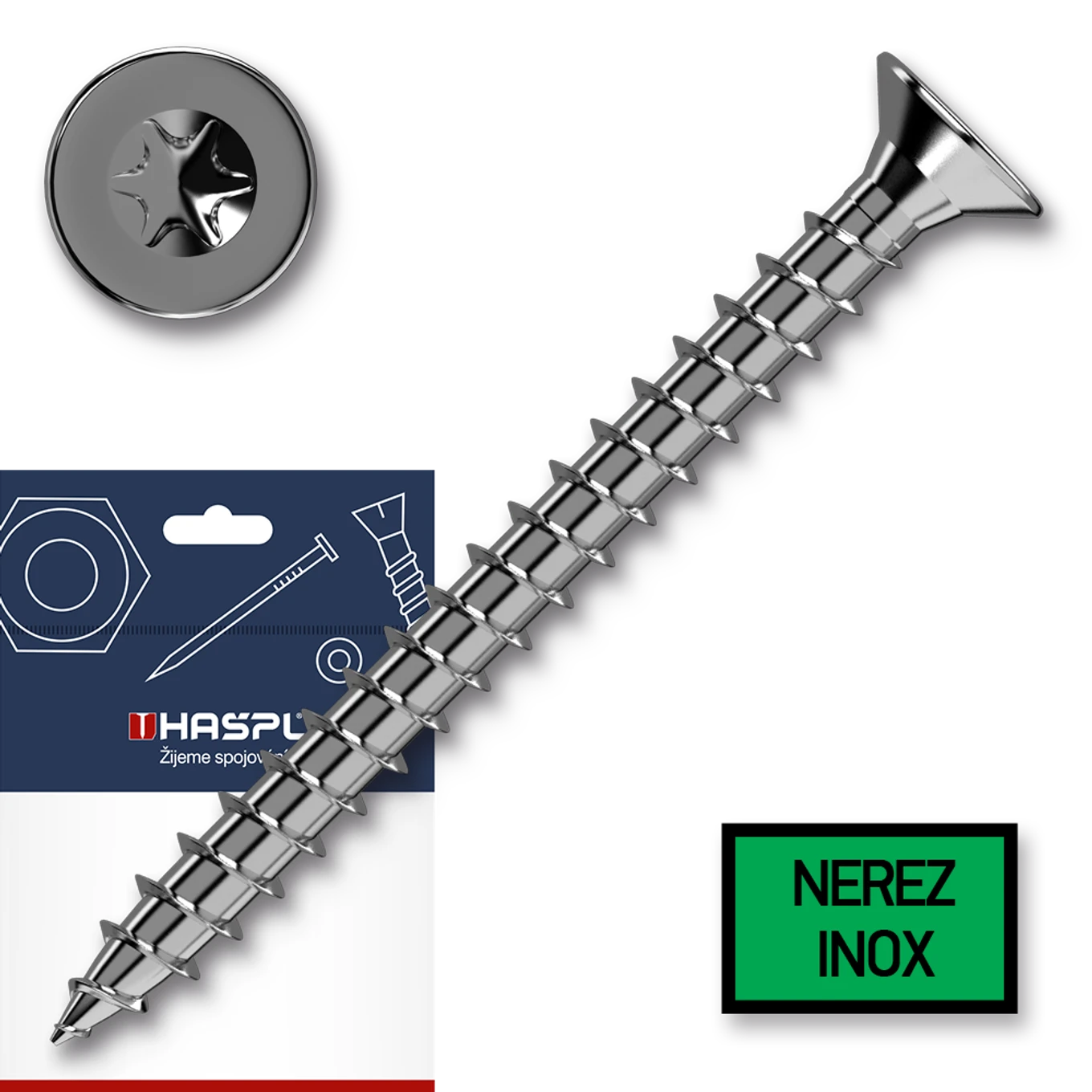 Vrut univerzální 3,0x30 ZHH TX10 NEREZ A2 závit celý sáček-30ks - slide 0