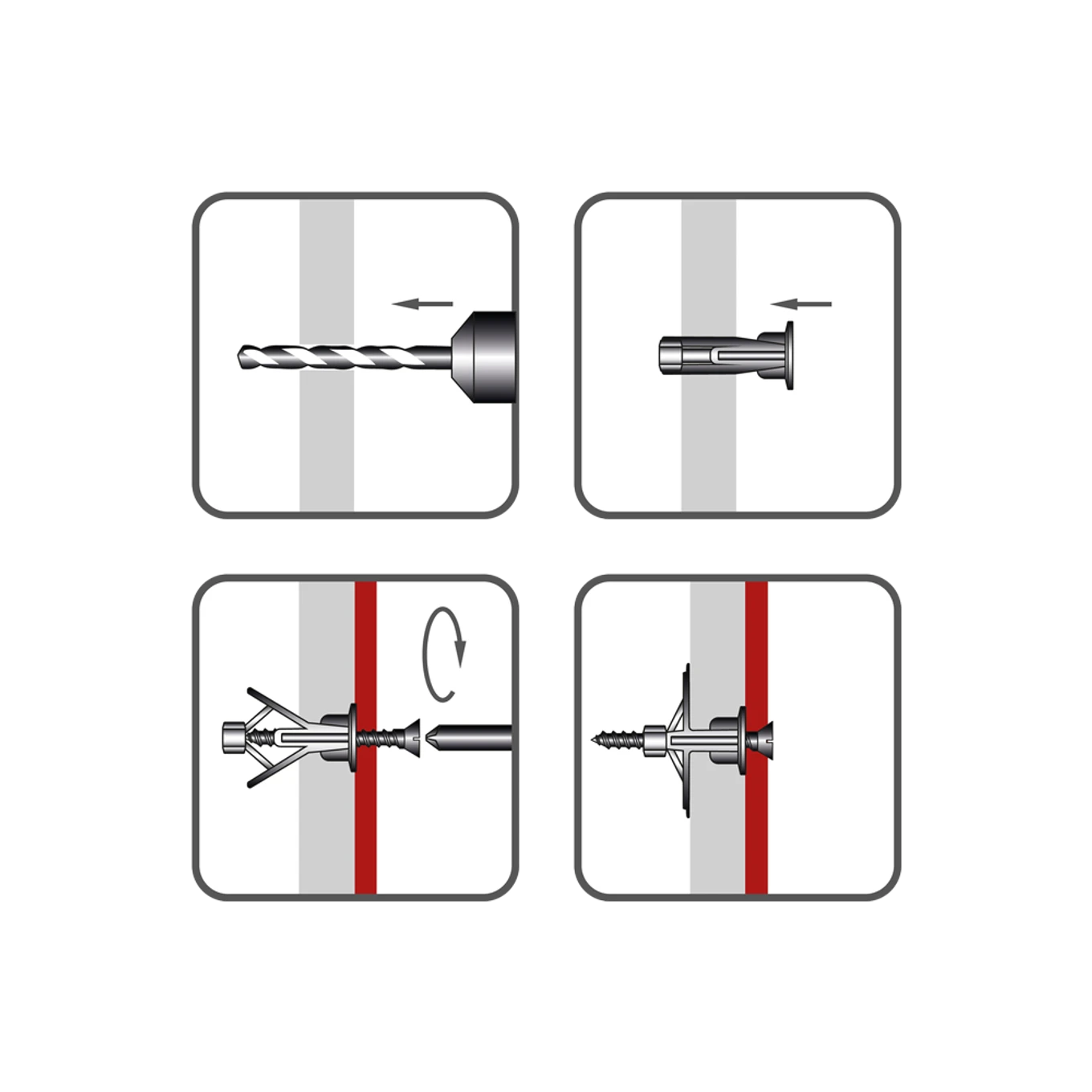 Hmoždinka rozvírací dutinová HRD 10x19, polyamid - slide 1