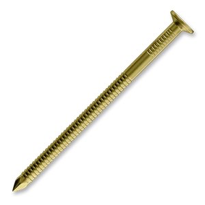 Konvexní hřebíky 2,8/3,0 x 75 mm válc.pod hlavou 20, 13µ žlutý zinek - slide 0
