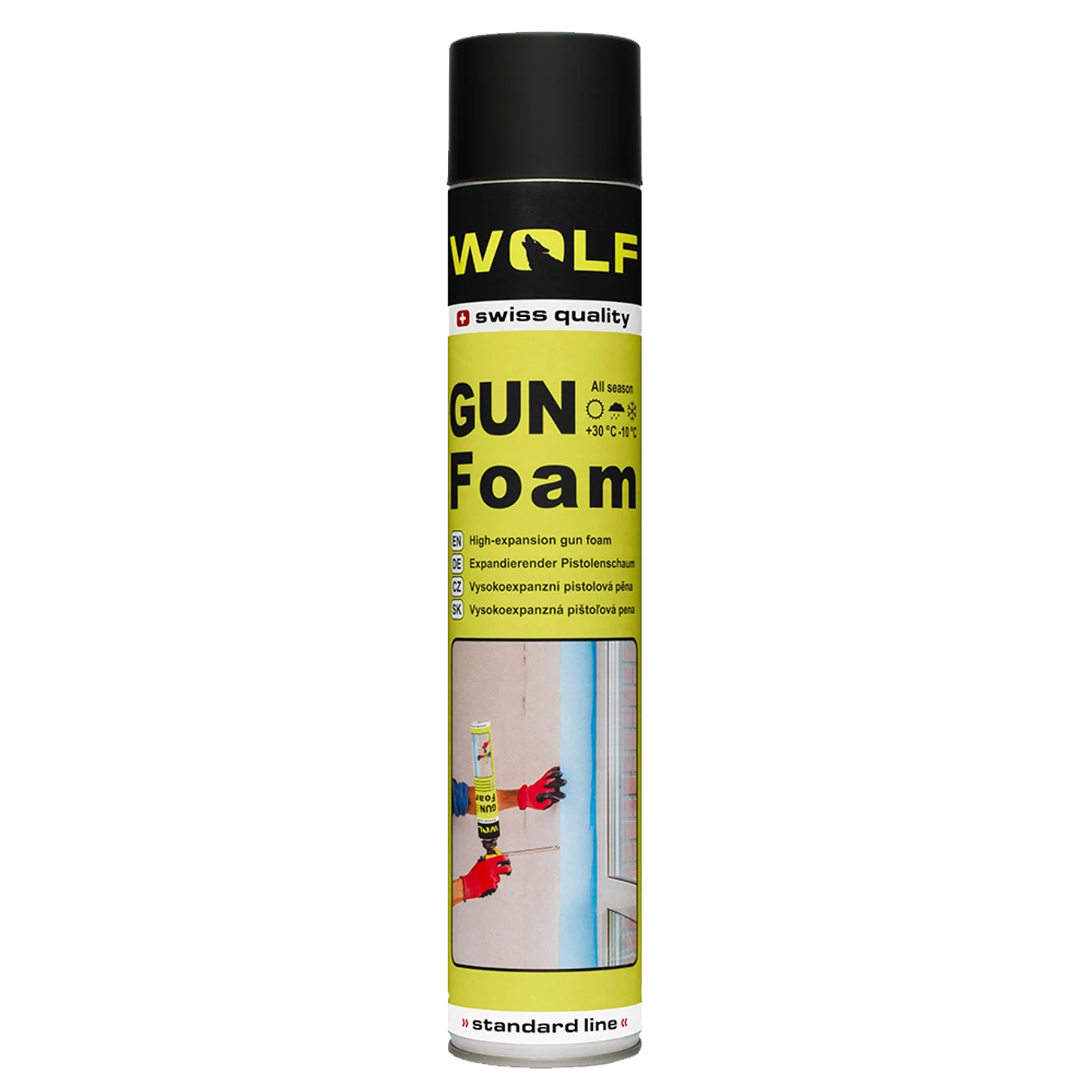 Montážní pěna WOLF vysokoexpanzní, 700ml, pistolová - slide 0