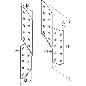 Spojka vaznice krokev 210x2,0 pravá - slide 2