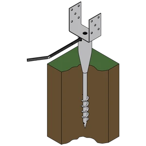 Vrut zemní typ U 120x900 - slide 1