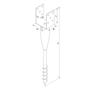 Vrut zemní typ U 100x900 - slide 2