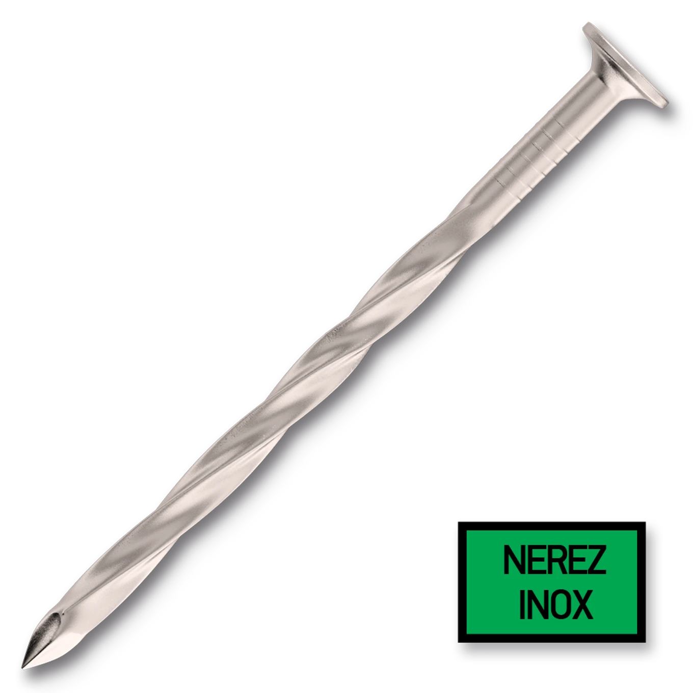 Šroubové hřebíky 2,5/2,7 x 45 mm válc.pod hlavou 10, nerez AISI 304 - slide 0