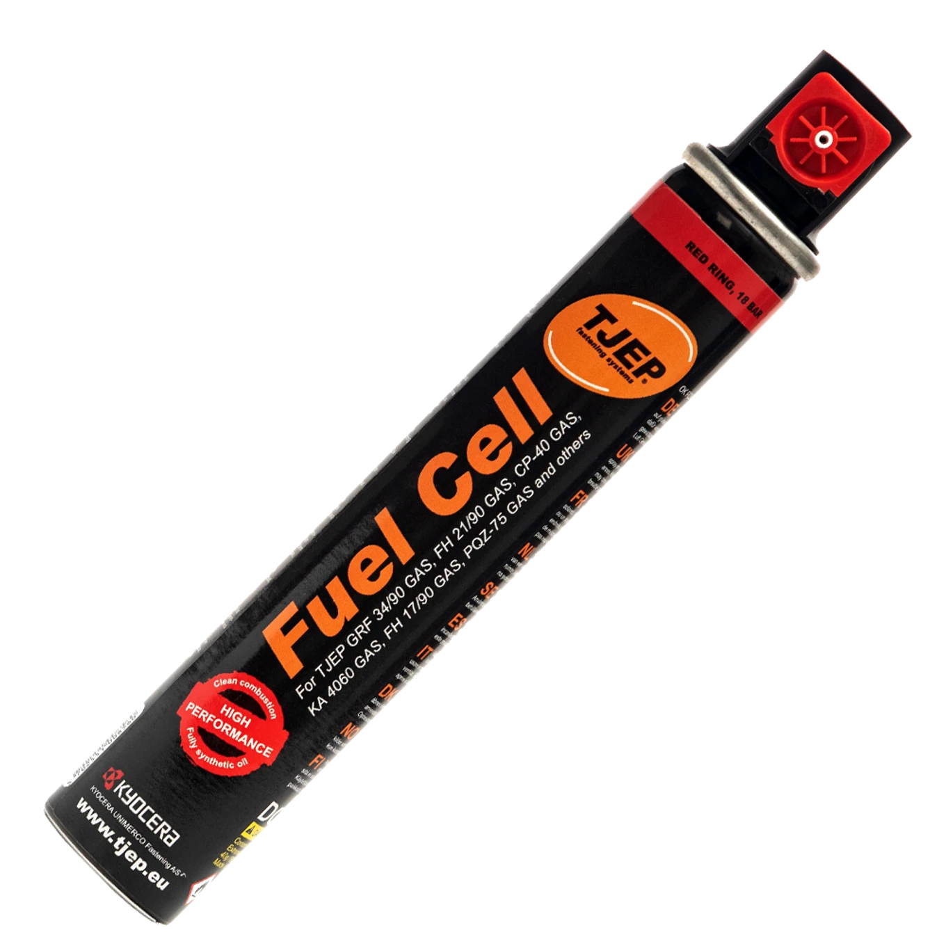 Dóza s plynem 165mm/40g/80ml - červený pruh - slide 0