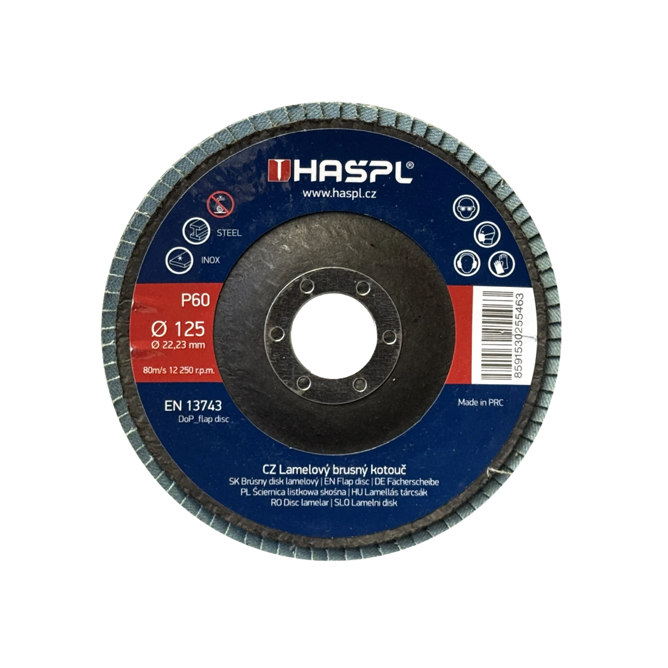 Lamelový brusný kotouč 125x22,23mm/P60 - slide 0