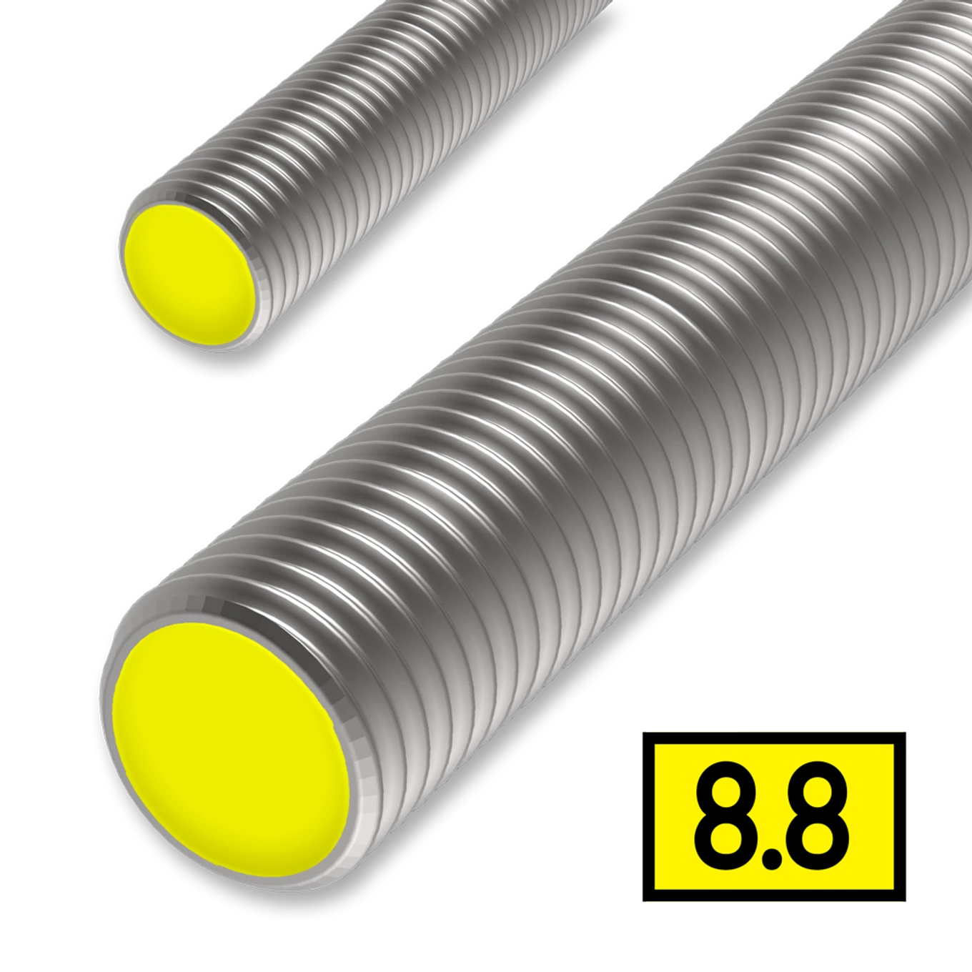 Pręt gwintowany M33x1000, kl.8.8, ocynk biały, DIN 975 - slide 0