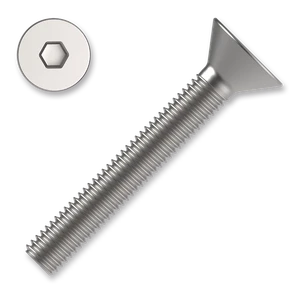 Šroub se zápust. hlavou imbus M5x60 ZB DIN 7991, 10.9 - slide 0