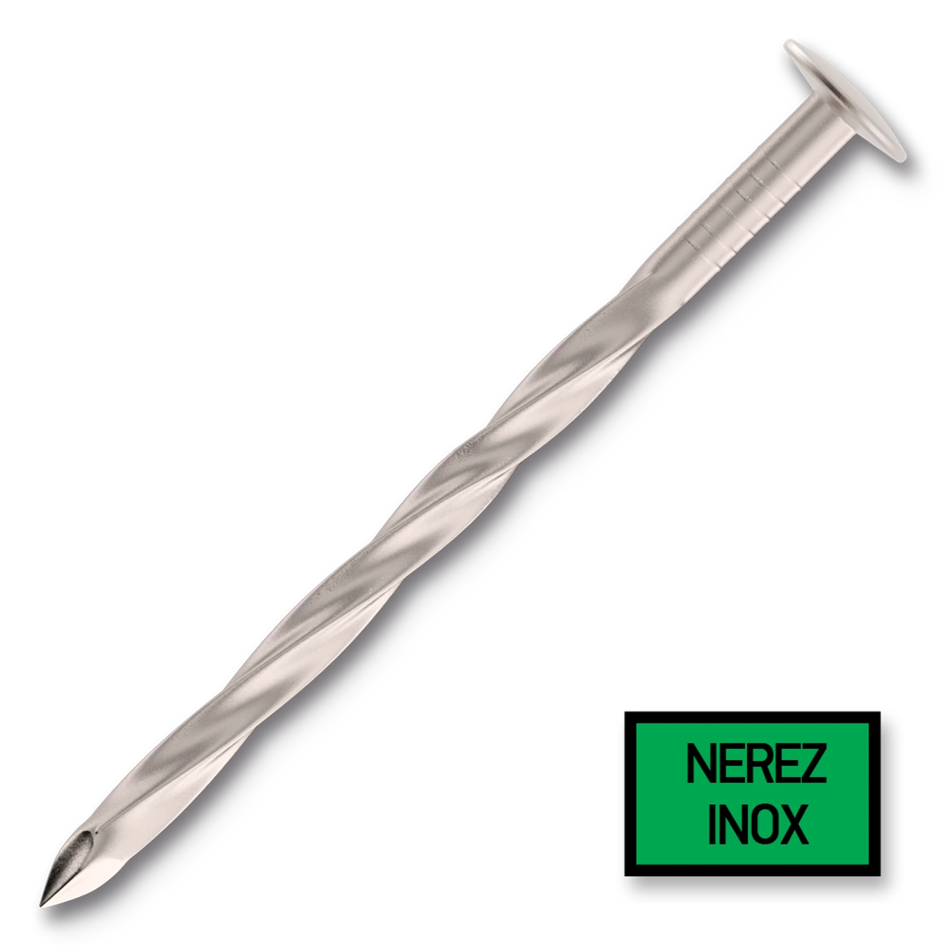 Šroubové hřebíky 2,8/3,0 x 80 mm válc.pod hlavou 24, čočk.hlava, nerez AISI 304 - slide 0