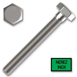 Šroub 6hr.hlava M4x20 nerez A2-70 závit celý DIN933 - slide 0