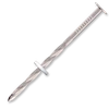 Schraubnägel "BANKS" 3,1 x 55 mm, Aluminium mit PVC