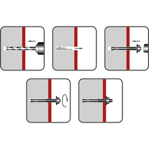 Bolzenanker LSB M12x80, weiss verzinkt - slide 1