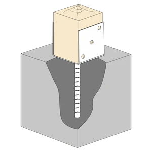 Patka kotevní do betonu Typ U 100x60x4,0 - slide 1