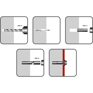 Kotva narážecí ocelová KNO 10x30, M8 ZB - slide 1