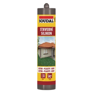 Soudal Stavební silikon šedý 300 ml - slide 0