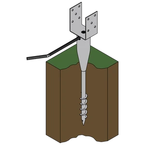 Vrut zemní typ U 100x900 - slide 1