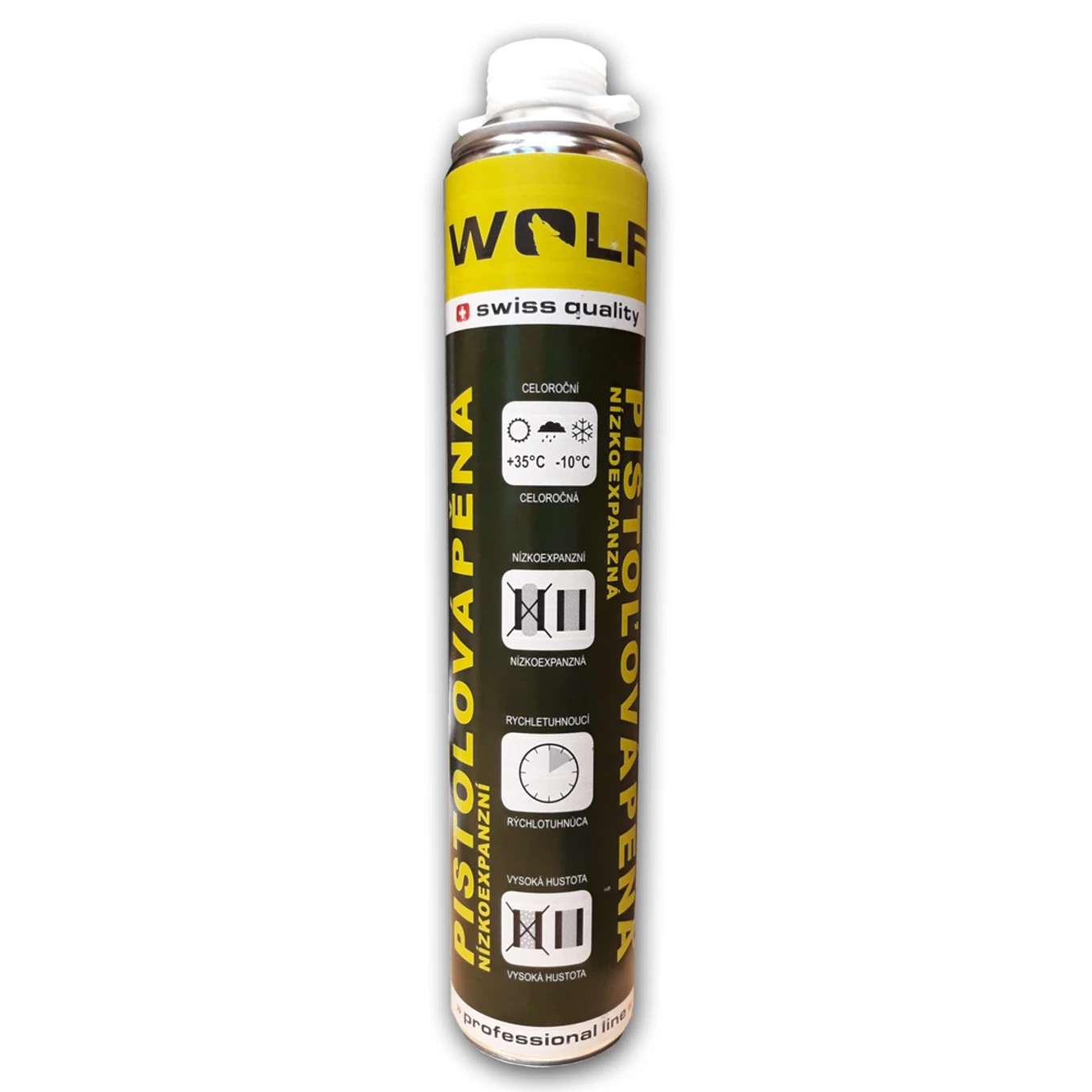 Montážní pěna WOLF PROFI nízkoexpanzní, 750ml, pistolová - slide 0