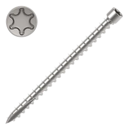 Vrut konstrukční 6,0x280 válc.hl. TX30 ZB Cr3