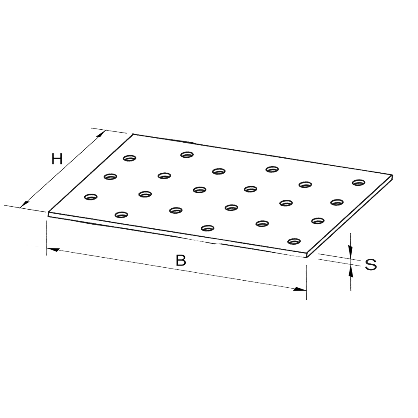 Děrovaná styčníková deska 60x200x2,0 - slide 2