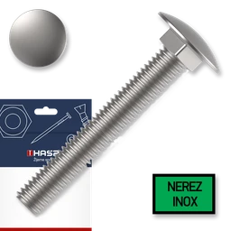 Šroub vratový M5x16 nerez A2-70 DIN603 sáček-10ks