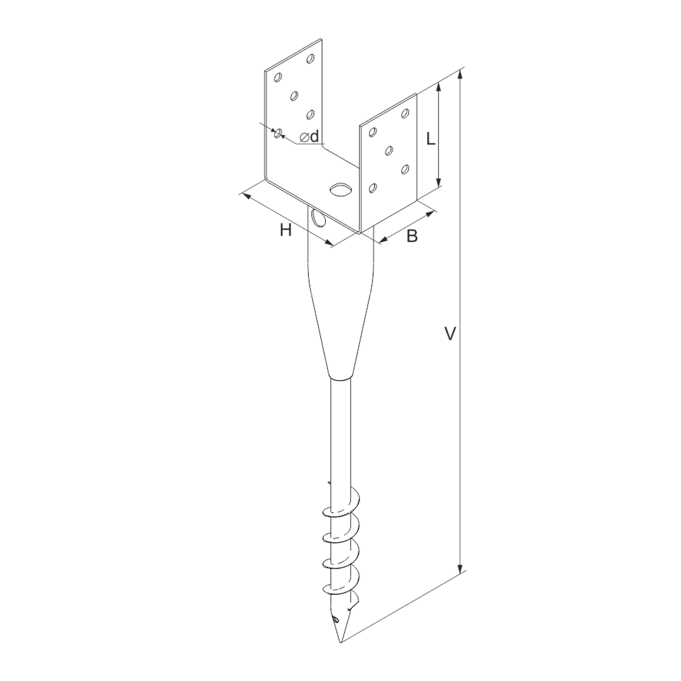 Vrut zemní typ U 120x900 - slide 2