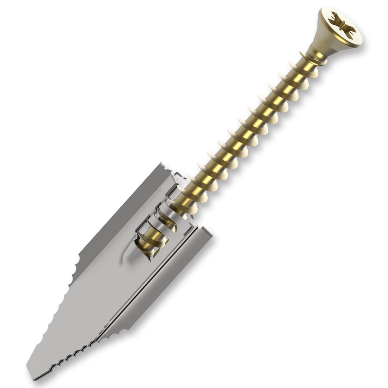 Hmoždinka plechová natloukací do sádrokartonu GFK30 s vrutem PZ - slide 0