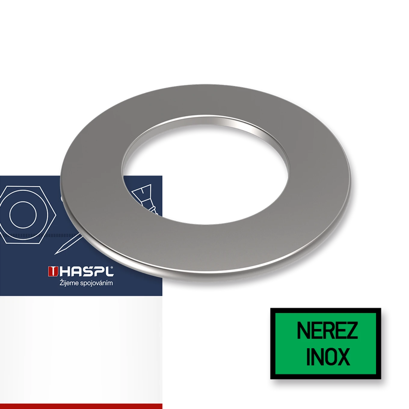 Podložka M6 A2 nerez DIN 125 sáček-10ks - slide 0