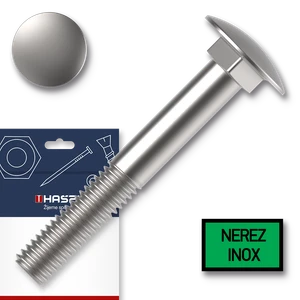 Šroub vratový M10x40 nerez A2-70 DIN603 sáček-5ks - slide 0