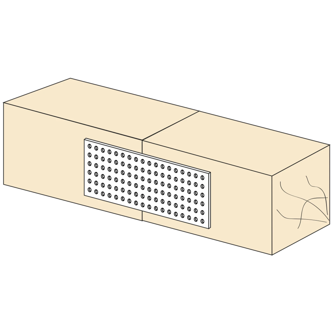 Děrovaná styčníková deska 40x200x2,0 - slide 1