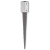 Fence post spike anchors