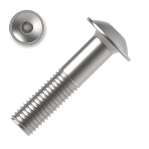 Šroub s půlkulatou hlavou s límcem, imbus M8x50 ZB ISO 7380-2 FL 10.9 - slide 0