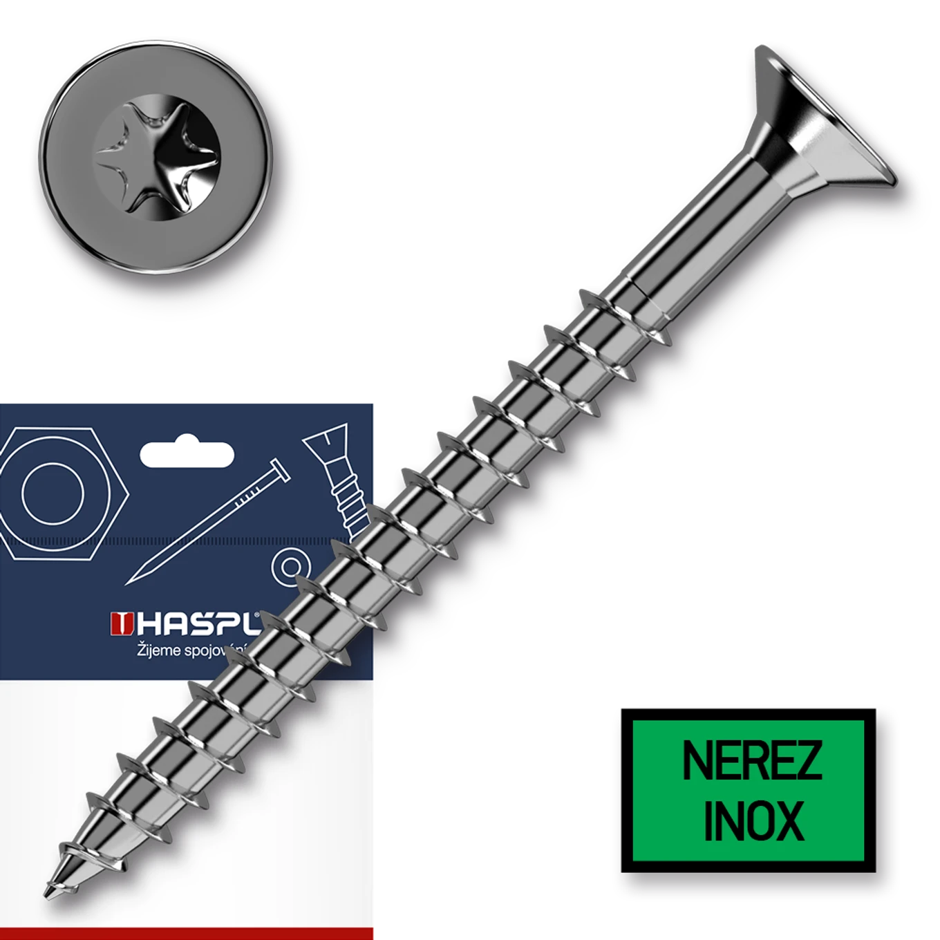 Vrut univerzální 3,0x40 ZHH TX10 NEREZ A2 závit částečný 40/24 sáček-30ks - slide 0