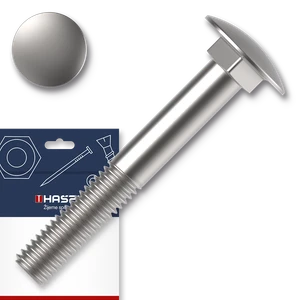 Šroub vratový M8x50 ZB DIN 603 4.8 sáček-10ks - slide 0