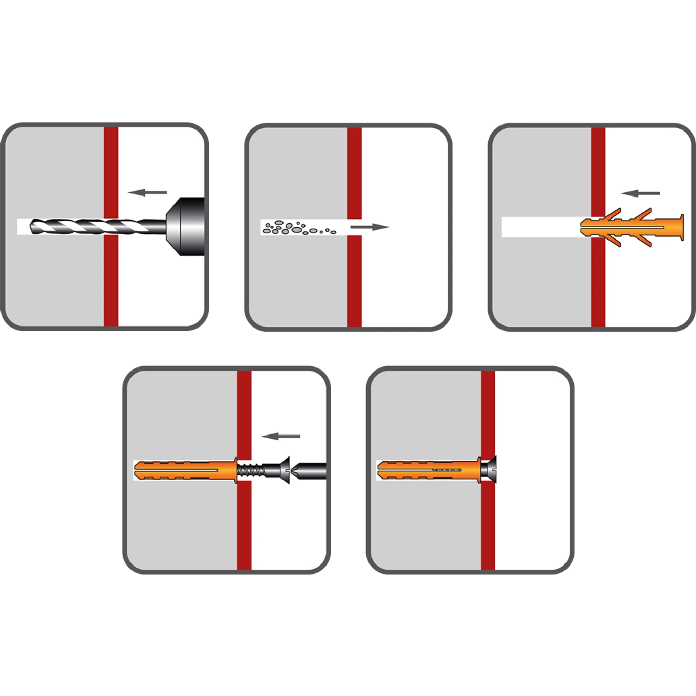 Hmoždinka UPA standard 6x30mm nylon - slide 1