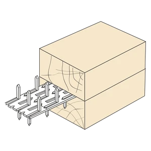 Styčníková deska s hroty 35x84x1,5 oboustranná - slide 1