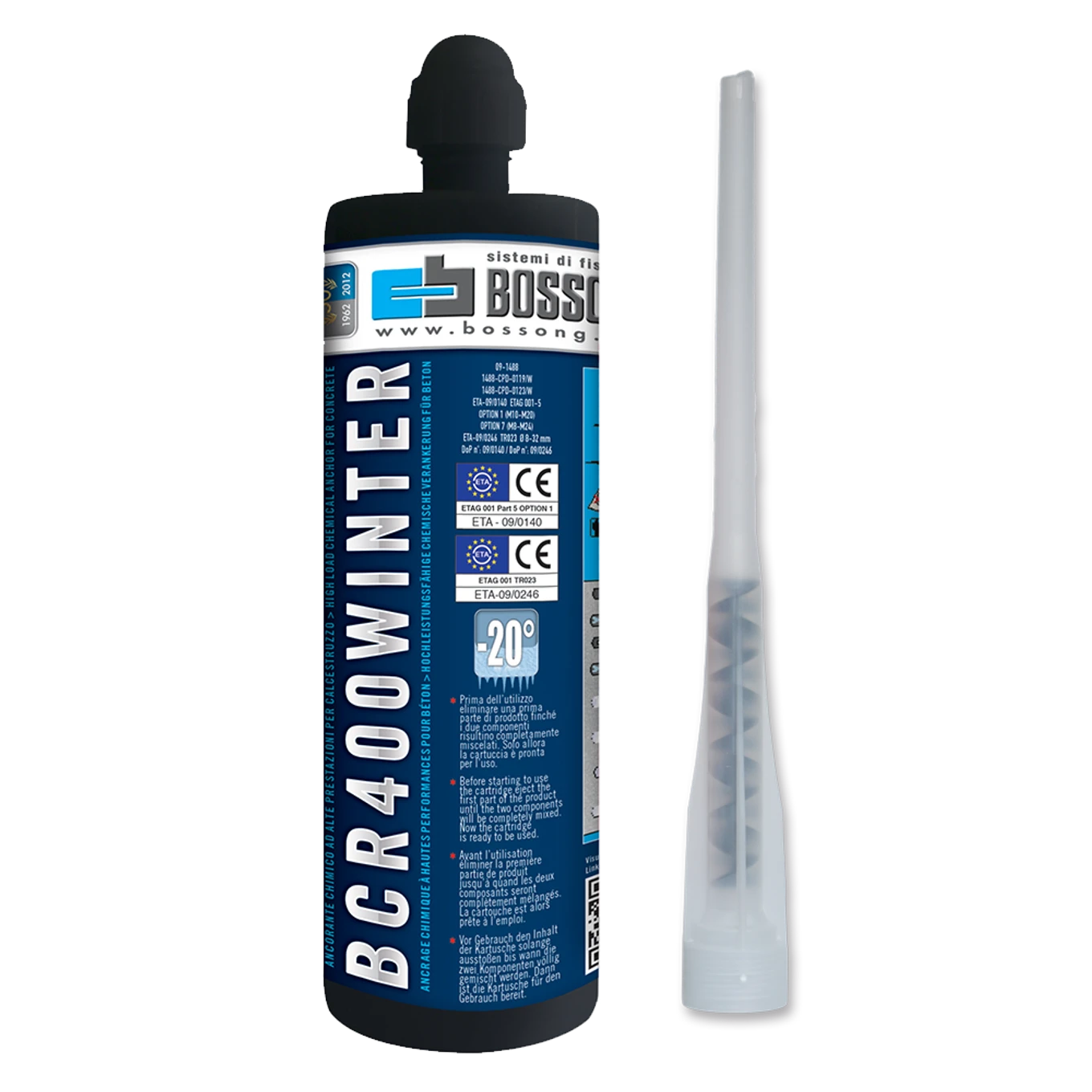 Chemická kotva Bossong BCR V-PLUS zimní - 400ml - slide 0