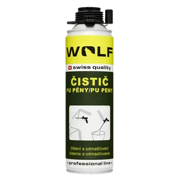 Čistič PU pěny a pistole WOLF 500ml pistolový