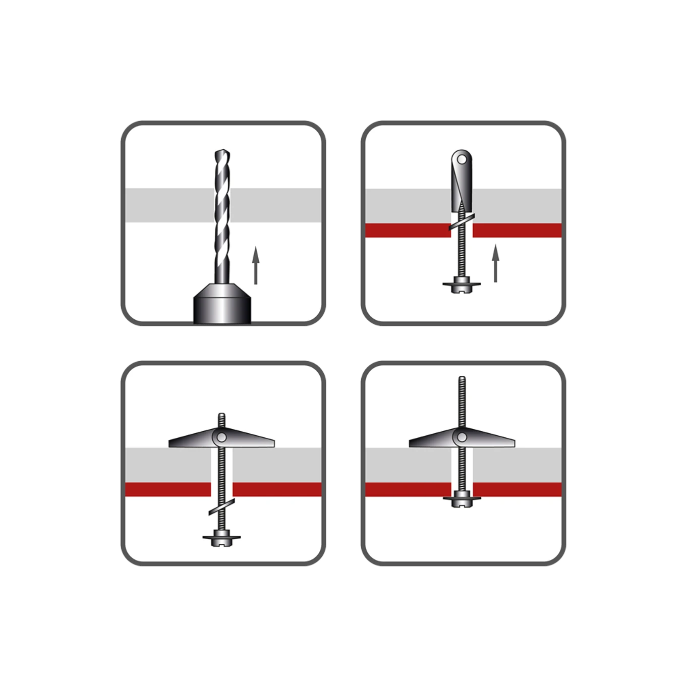 Hmoždinka sklopná dutinová HSD-M M4 + matka ZB - slide 1