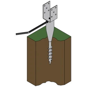 Vrut zemní typ U 80x700 - slide 1