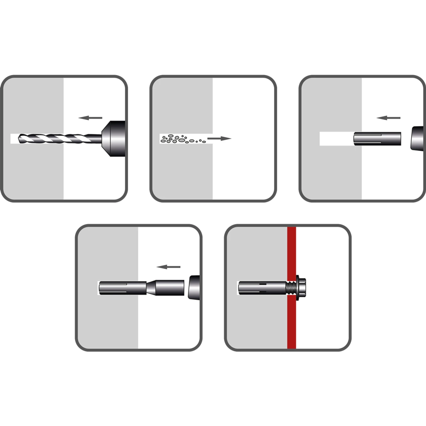 Kotva narážecí ocelová KNO 12x40, M10 ZB - slide 1