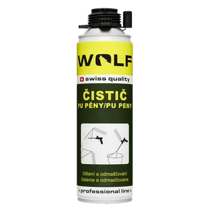 Čistič PU pěny a pistole WOLF 500ml pistolový - slide 0