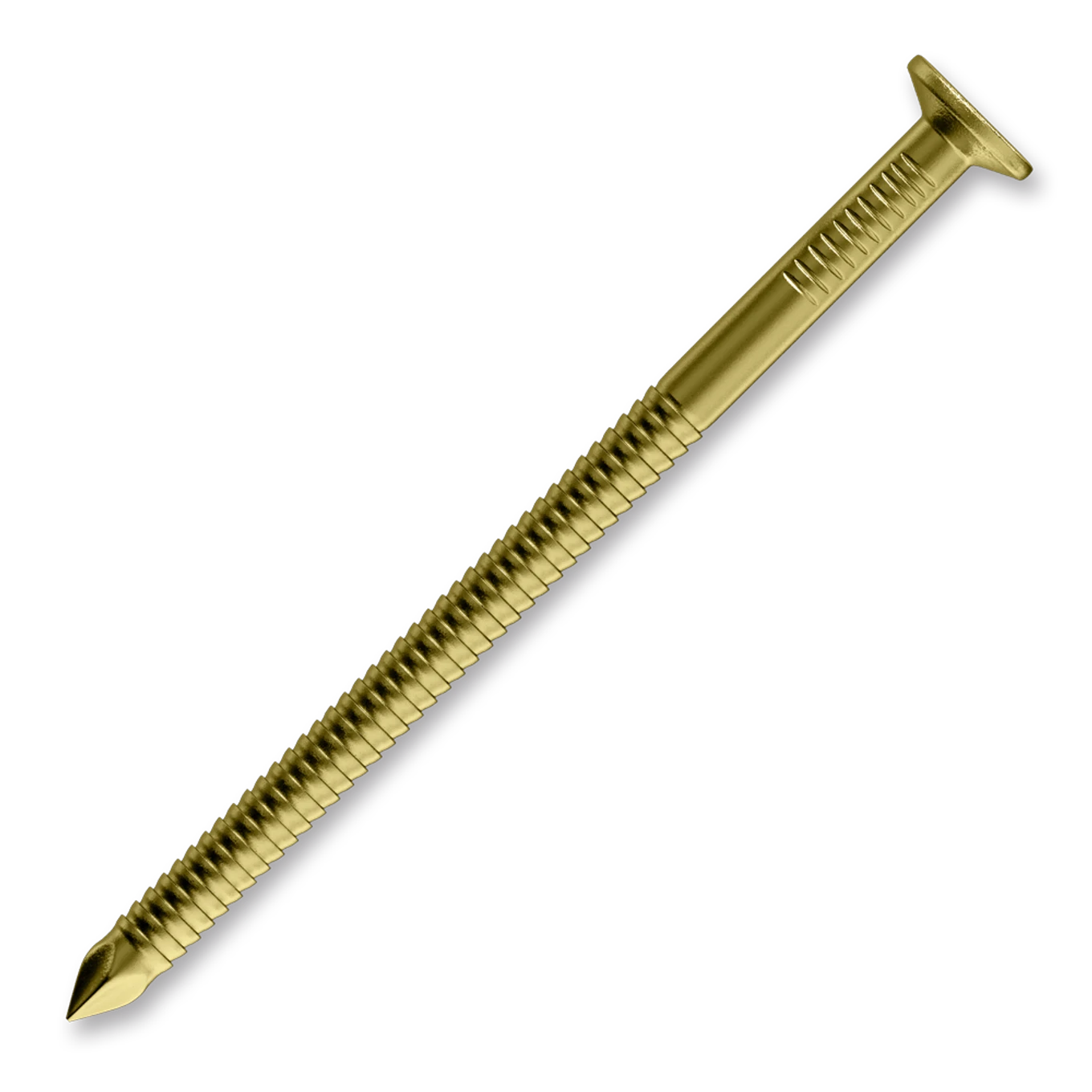Konvexní hřebíky 2,8/3,0 x 75 mm válc.pod hlavou 20, 13µ žlutý zinek - slide 0