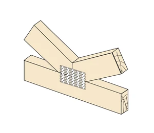 Styčníková deska s hroty 24x60x1,0 - slide 1