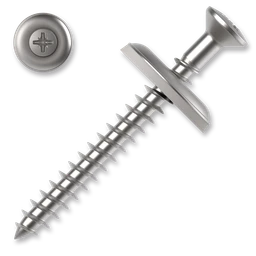 Spenglerschrauben 4,5x20 mm mit Dichtscheibe, Pozidrive, Edelstahl A2