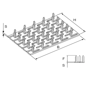 Styčníková deska s hroty 70x168x1,5 - slide 2
