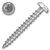 Chipboard screws with round head