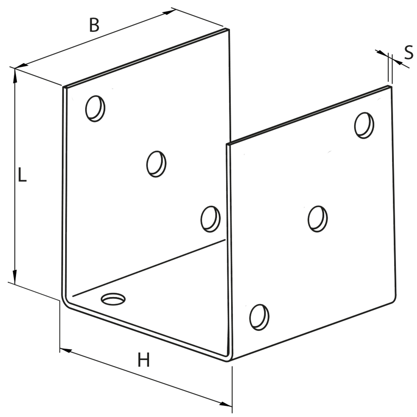 Kotevní prvek Typ U 60x60x4,0 - slide 2