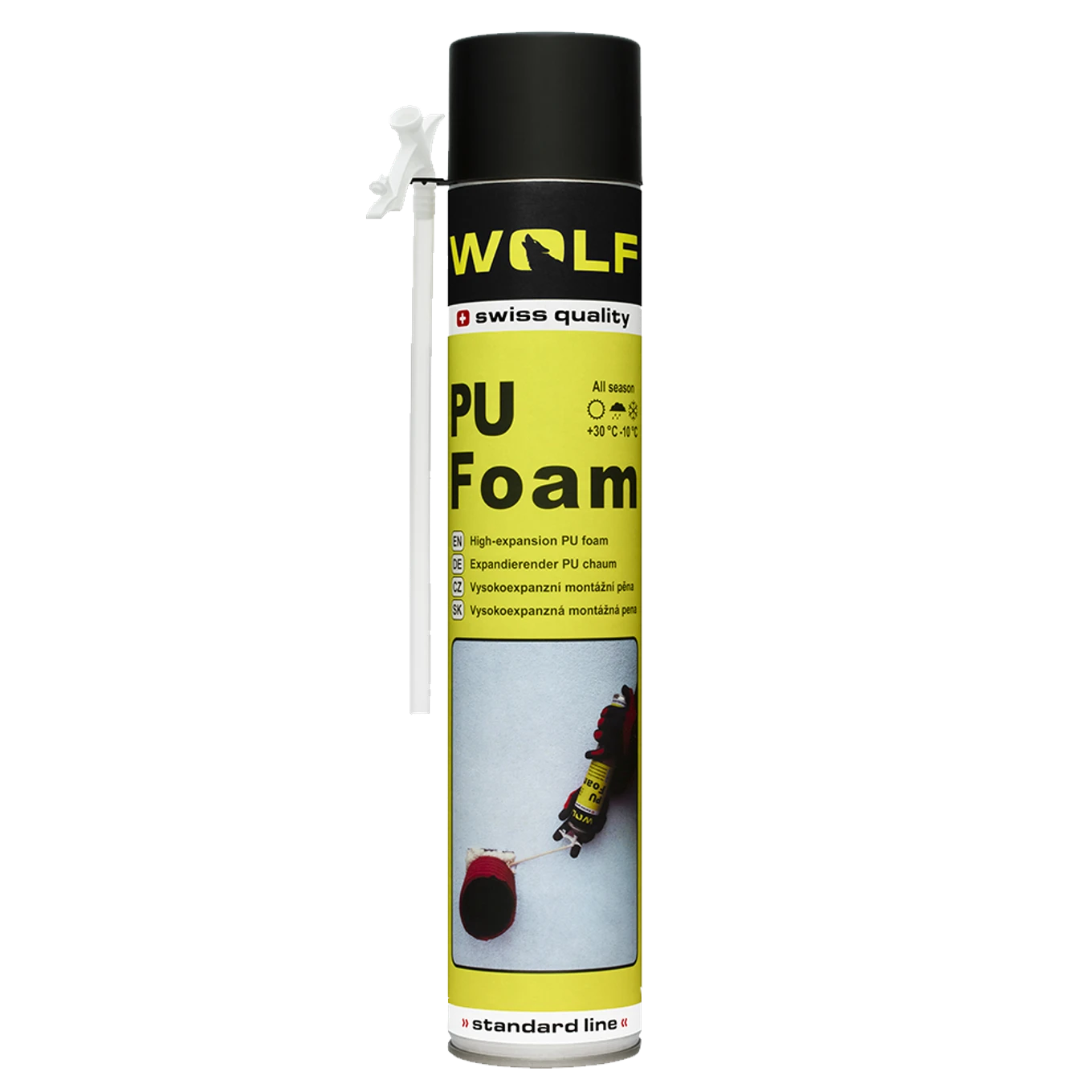 Montážní pěna WOLF vysokoexpanzní, 700ml, trubičková - slide 0