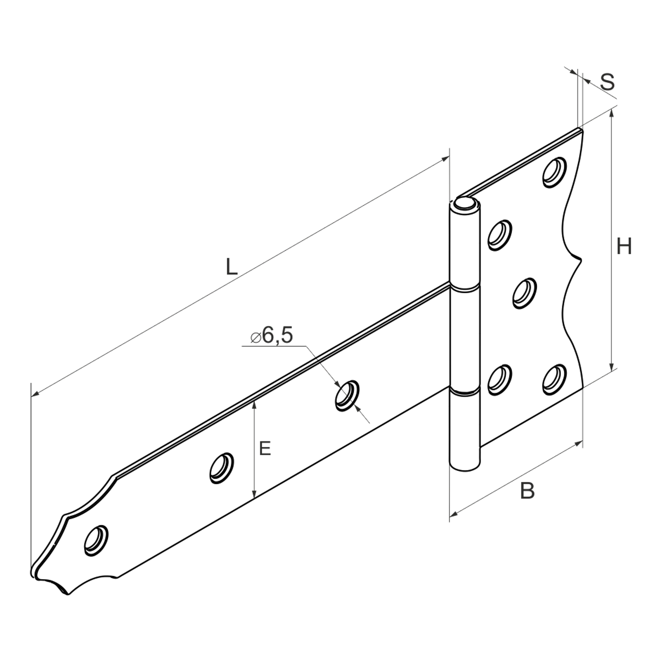 Závěs II (pant) ozdobný - slide 2